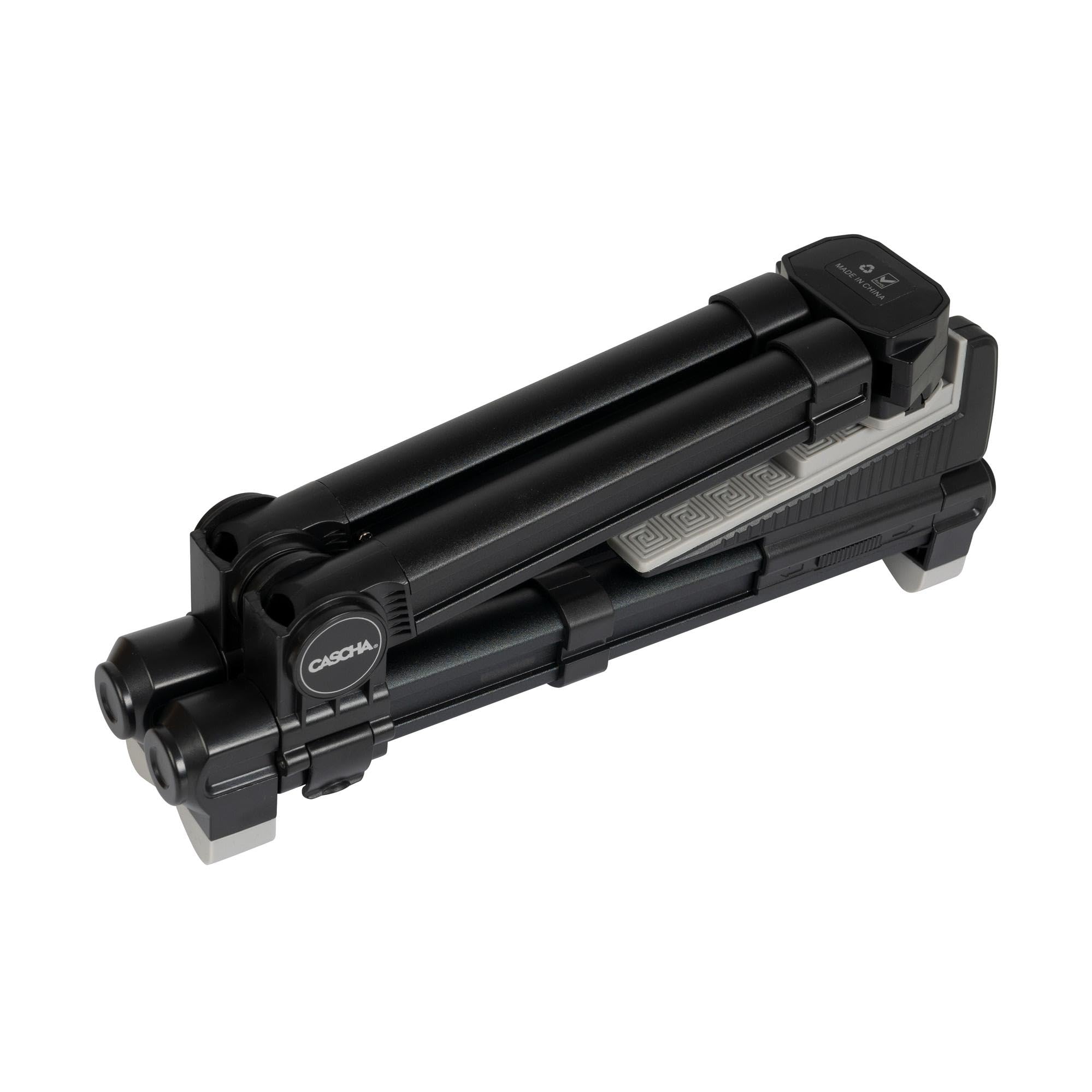 CASCHA Ukulelenständer aus Aluminium, verstellbarer und klappbarer Ständer mit rutschfesten Gummifüßen, A-Form, Schwarz – Ideal für Konzert-Ukulelen und Kinder