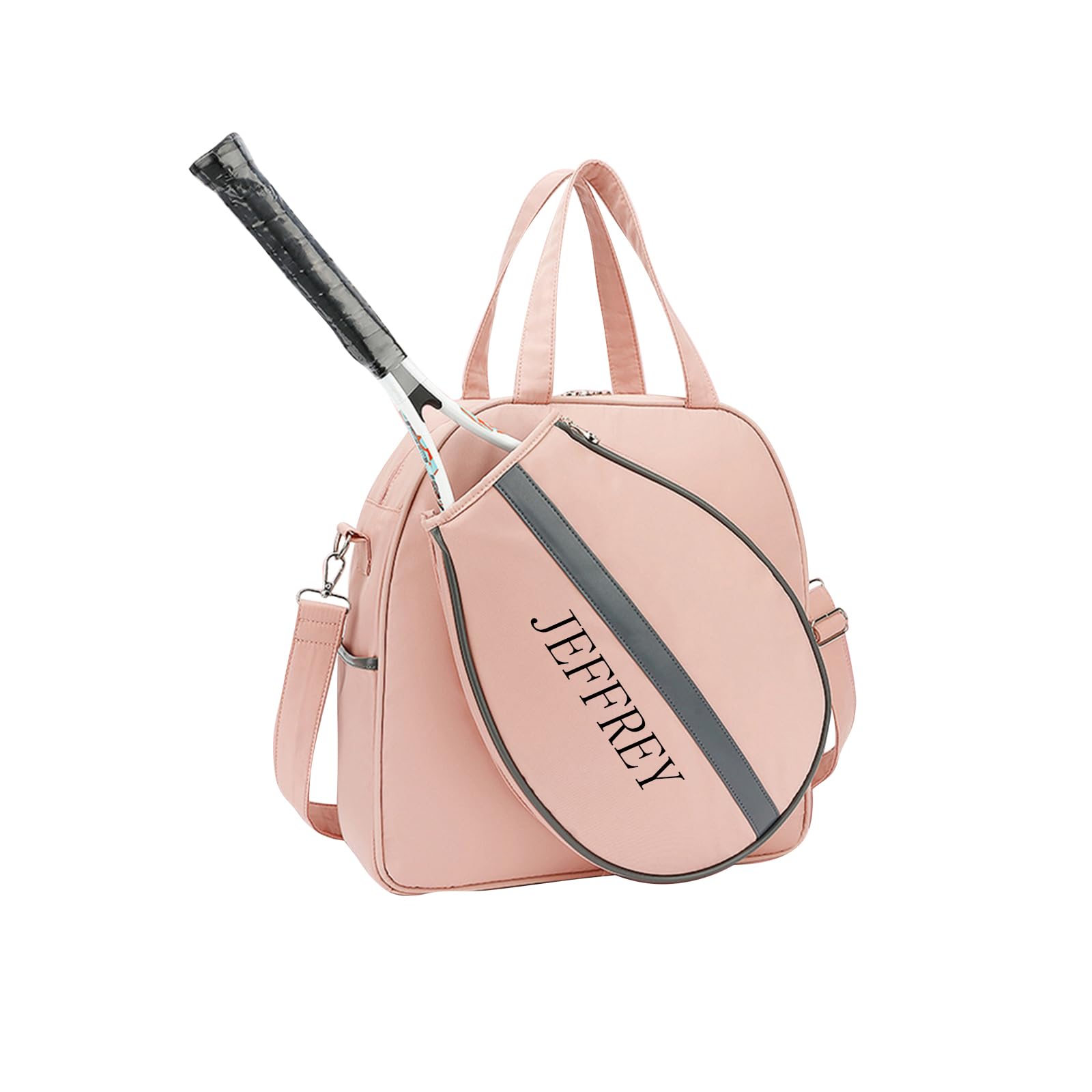 Bolsa de raqueta de tenis personalizada, bolsa deportiva impermeable para tenis, bádminton y pádel, bolsa de hombro de gran capacidad con correa ajustable, se adapta a múltiples raquetas y equipo