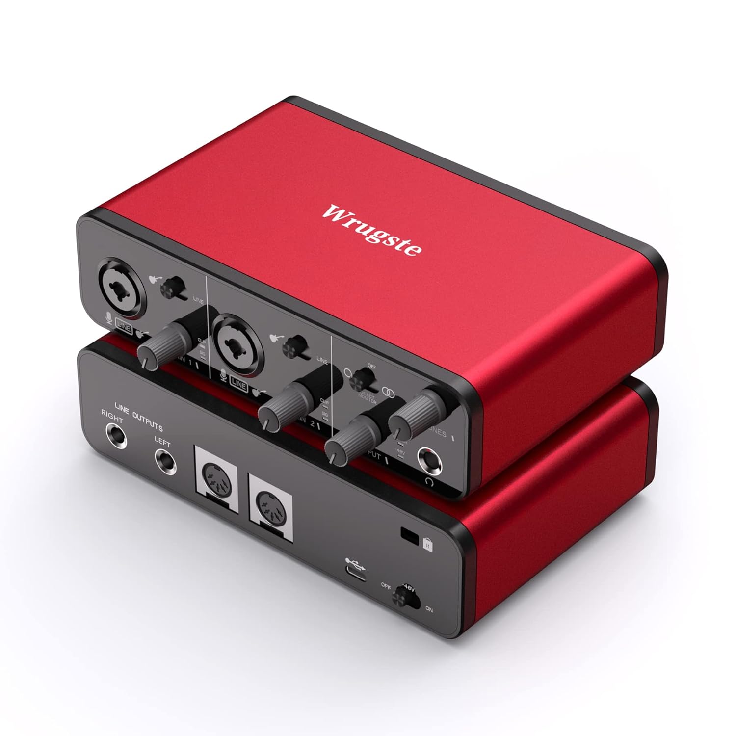 2i2 USB Audio Interface with MIDI 192K Amazon.in Musical Instruments