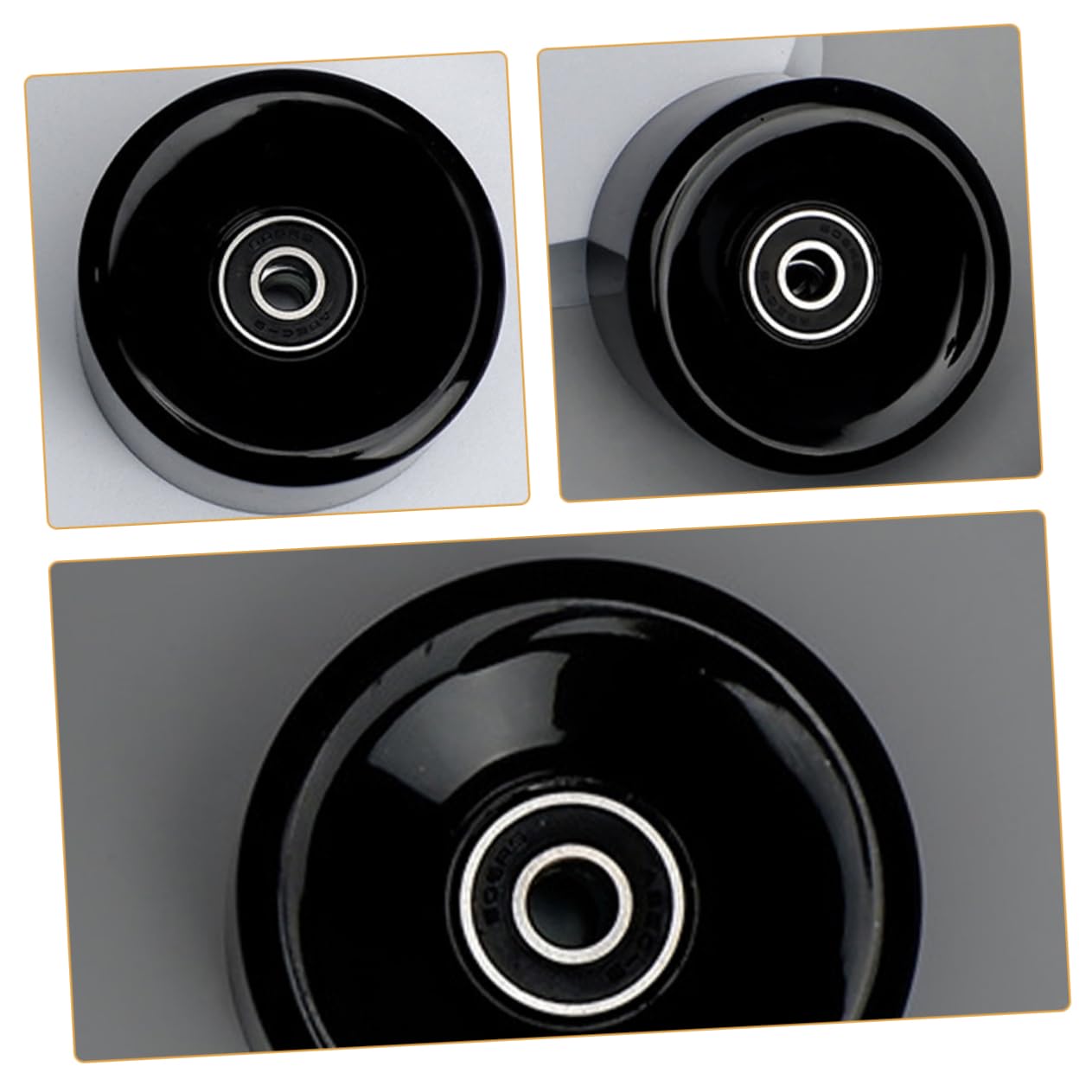 YARNOW High Elastic Non-flicker Pu Skate Wheels for Roller Skates Replacement Parts for Skating Shoes