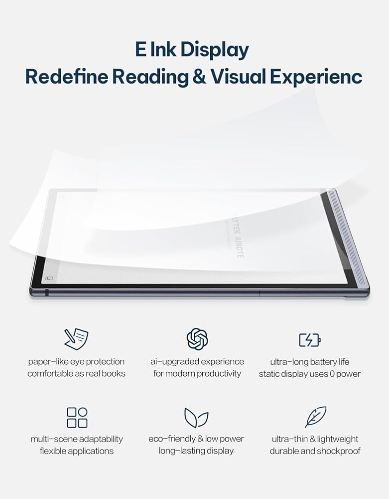 新品　iFLYTEK AINOTE Air2 XF-DX-B282E Amazon.com: iFLYTEK AiNote Air 2 E Ink Tablet, Black, 8.2