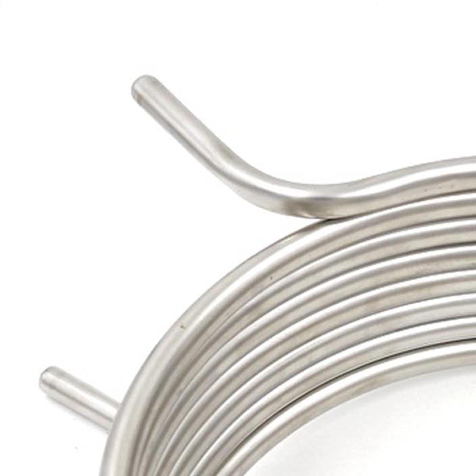 Enfriador de mosto de tanque de licor caliente de 25' x 1/2" de acero inoxidable de 12" de diámetro, serpentín de enfriamiento de cerveza de acero inoxidable, enfriador de inmersión for elabora