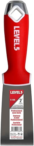 Miniatura 3 de Cuchillo para juntas de paneles de yeso de acero inoxidable de agarre suave de 1 pulgada - LEVEL5 Grado profesional Herramienta de mano