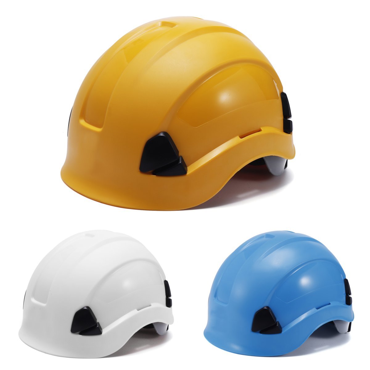ChaRLes Abs Sécurité Casque Construction Escalade Steeplejack Ouvriers Protecteurs Durs Chapeaux - Blanc