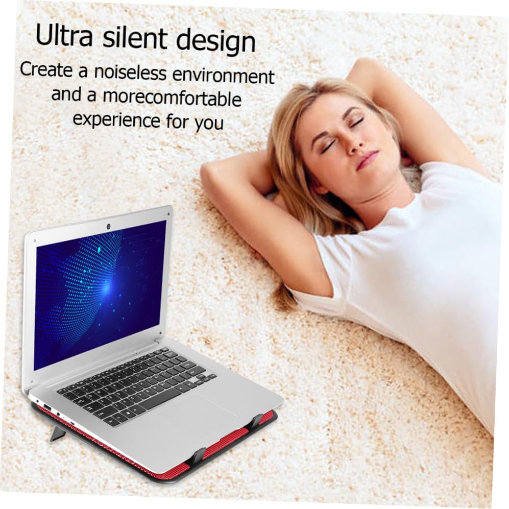 Base para Laptop con 2 Ventiladores Silenciosos, Roja miniatura 7