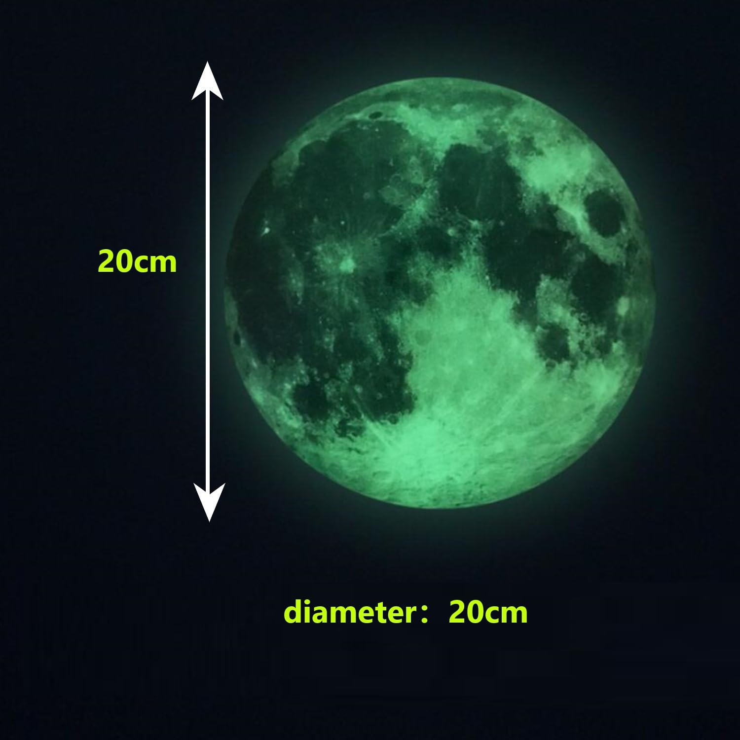 Oruola 435 adesivi da parete che si illuminano al buio, stelle luminose per camera dei bambini