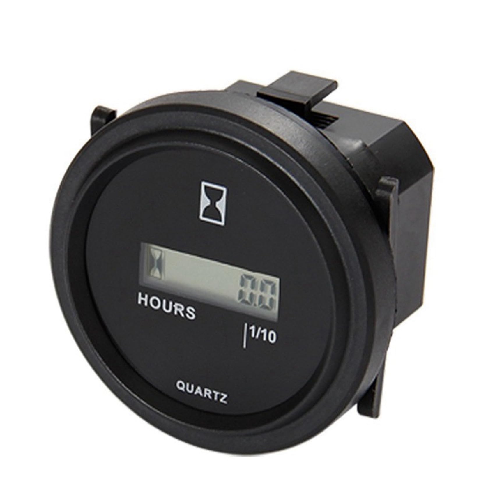 4X Compteur Horaire Numérique Réinitialisable Total des Heures de Fonctionnement Stockage de Données pour Tondeuse à Gazon Générateur de Tracteur Voiturette de Golf Marine ATV