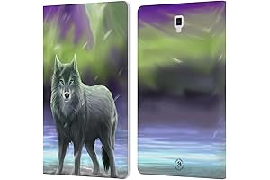 Anne Stokes Aura Wolves Leather Book Wallet Case Cover Compatible with Galaxy...