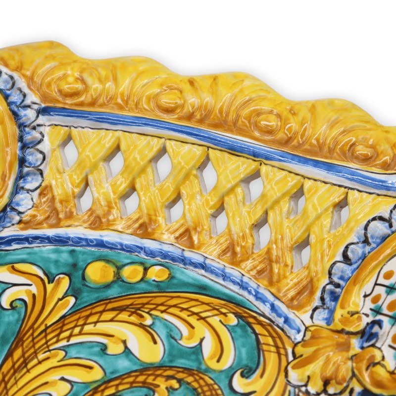 Céramique de Caltagirone baroque centre de table fait main d'exception - 3