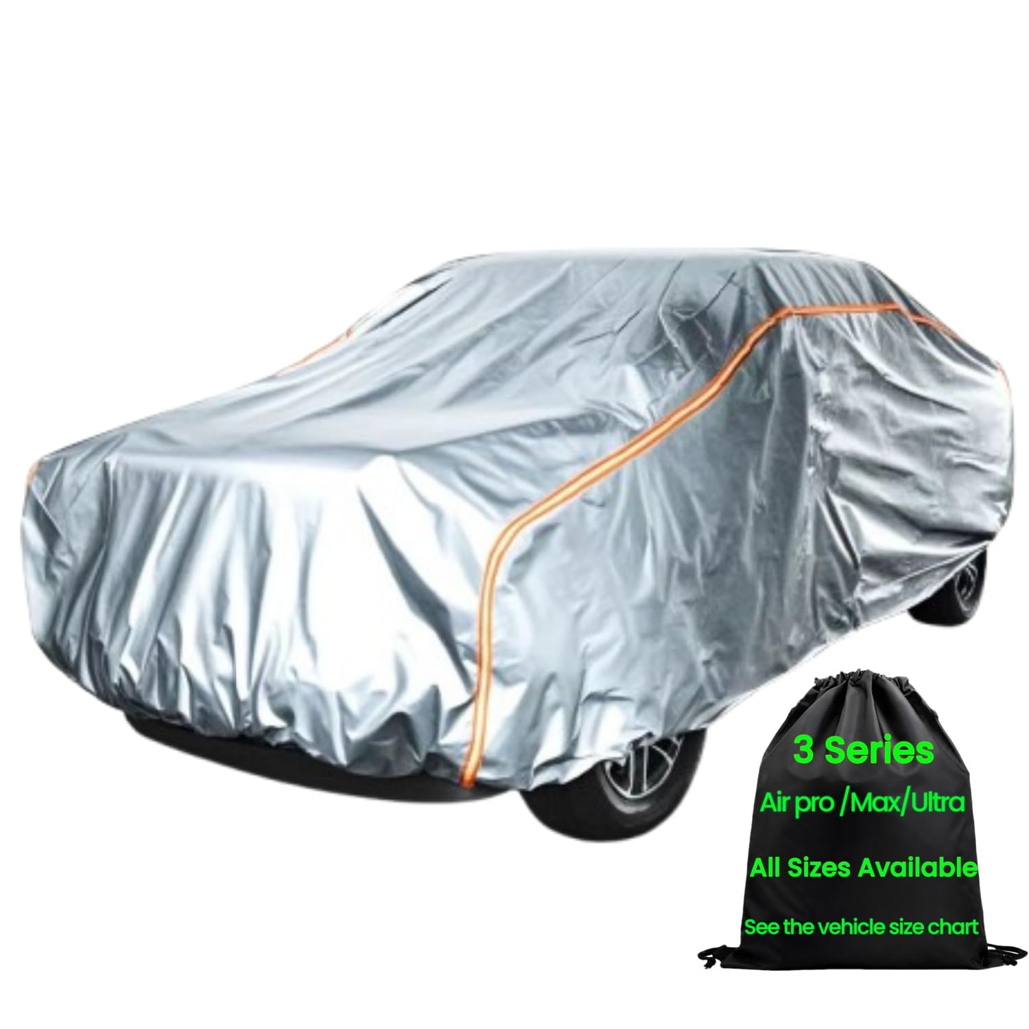 ANITANT Truck Cover Waterproof All Weather Large Cover Tarp Protector Durability Scratch Free Cotton for Truck Under 253"