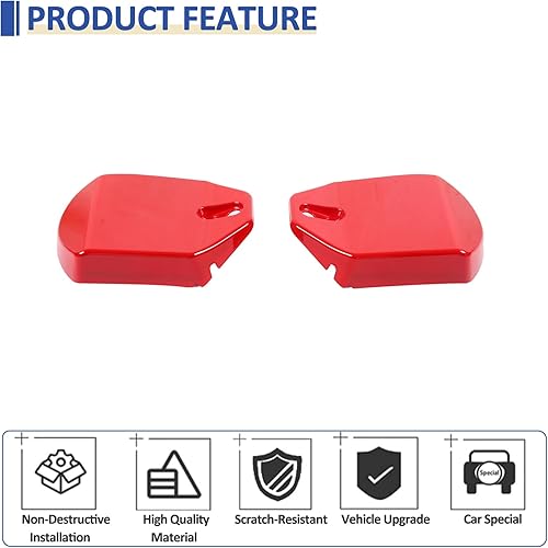 Miniatura 3 de Daeiclru Cubiertas de torre de puntal trasero compatibles con Chevrolet Corvette C8 2020-2023, cubierta de torre de ABS que absorbe los golpes,