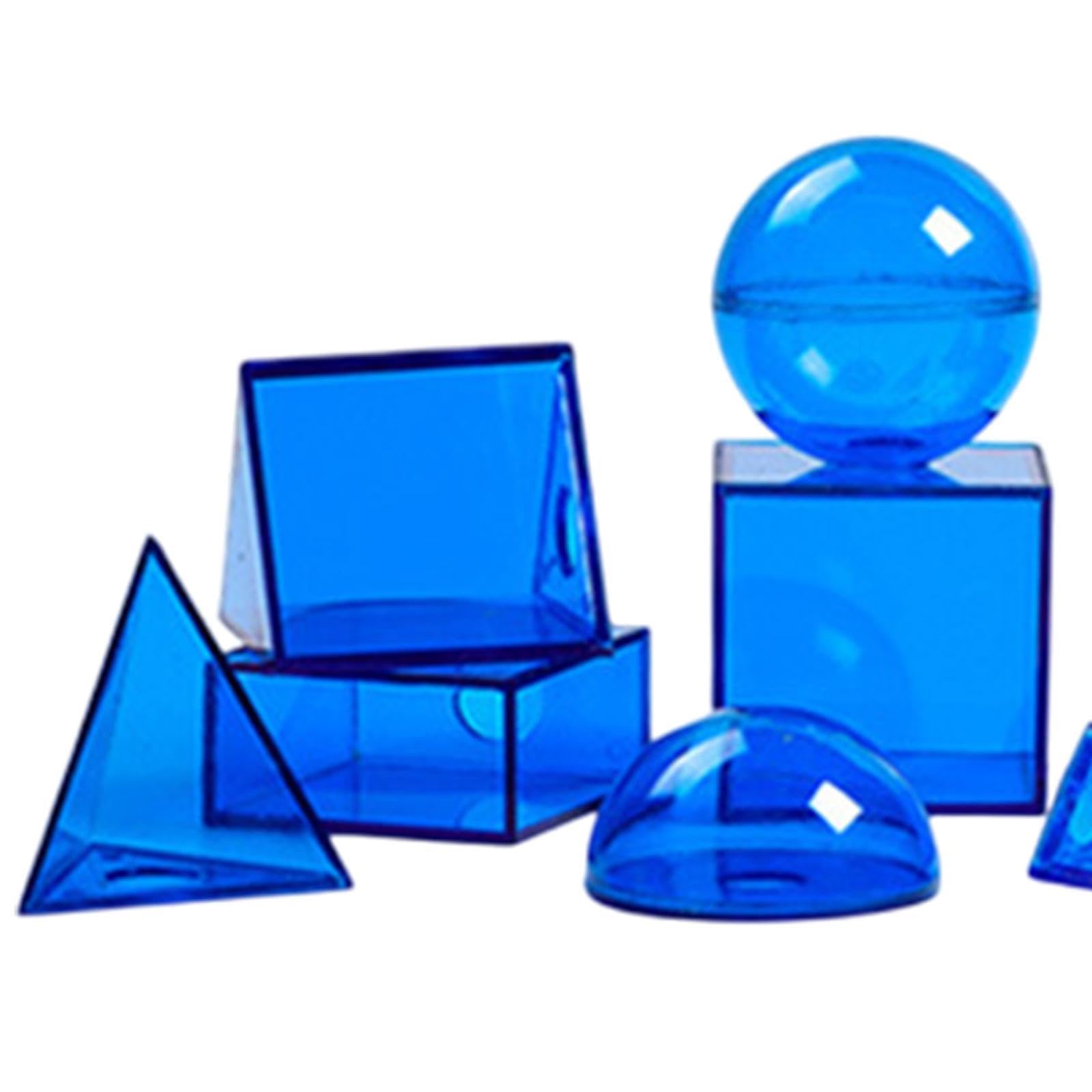 12 Piezas de Sólidos Geométricos, Formas Geométricas 3D para Niños Y Niñas, Decoración Del Hogar.