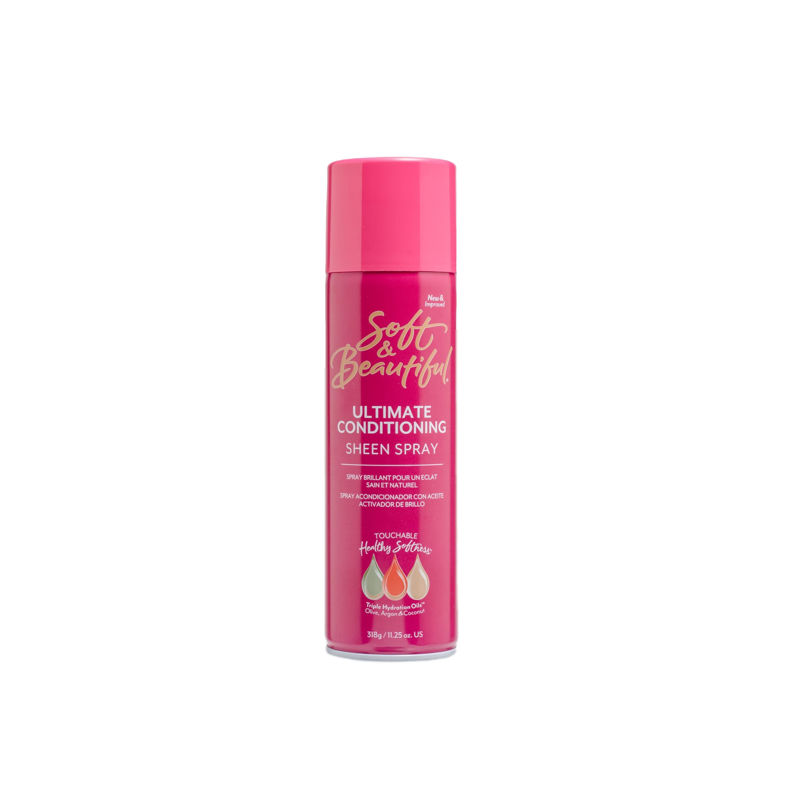 Soft & Beautiful Sheen Spray, 11.25 Oz (Pack of 2)