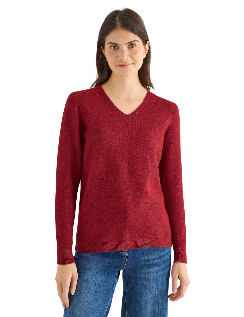 Cecil Damen Kuscheliger V-Neck Pullover