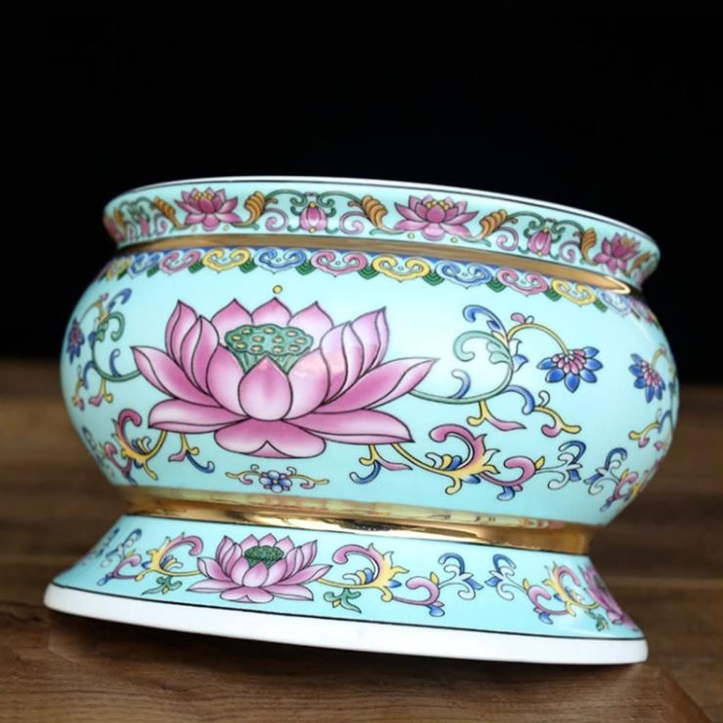 Uchwyt na kadzidło w kształcie stożka, Ceramiczny palnik na kadzidło z lotosu, wiele rozmiarów