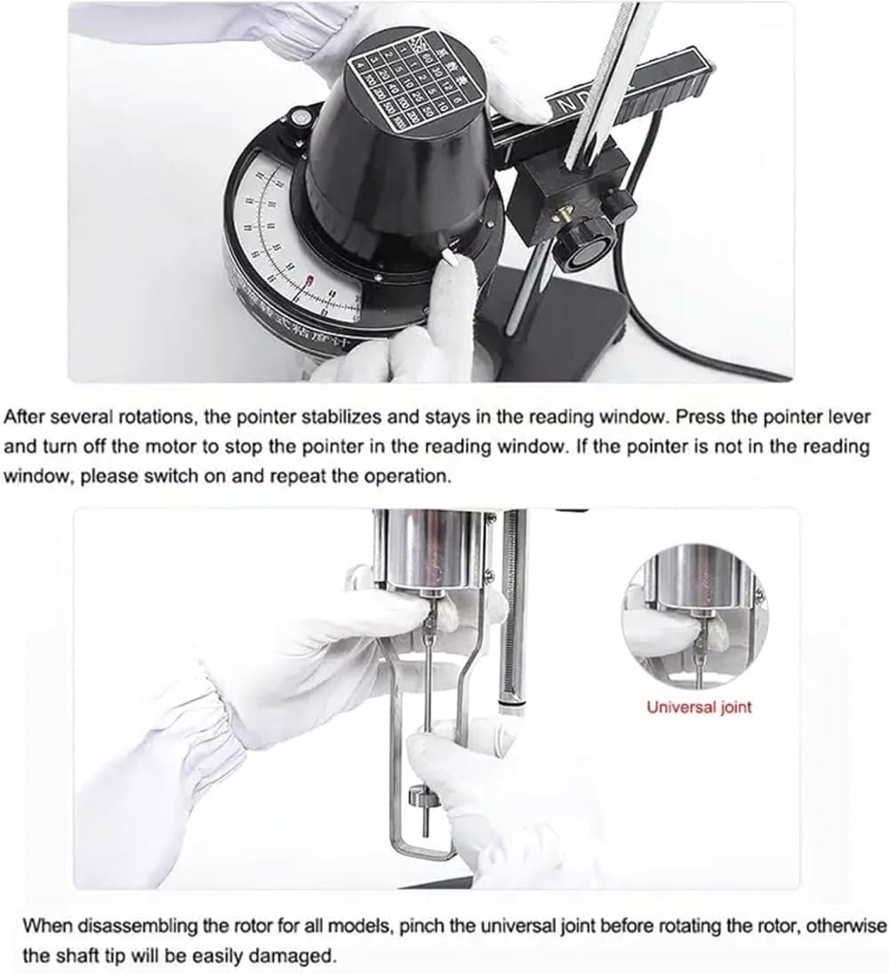 Viscosity Tester,Lab Rotary Viscosity Tester Meter 10-100,000 Mpa.S, Digital Viscosity Meter, Newton Liquid Viscometer, Fluidimeter Meter