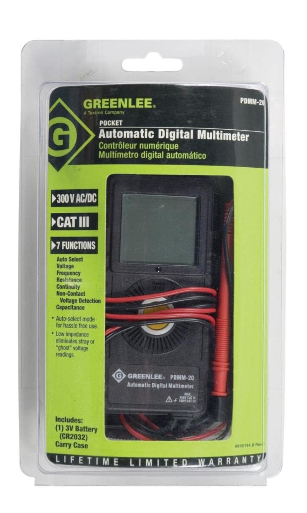 Greenlee PDMM-20 Pocket Multimeter — Amazon image 3