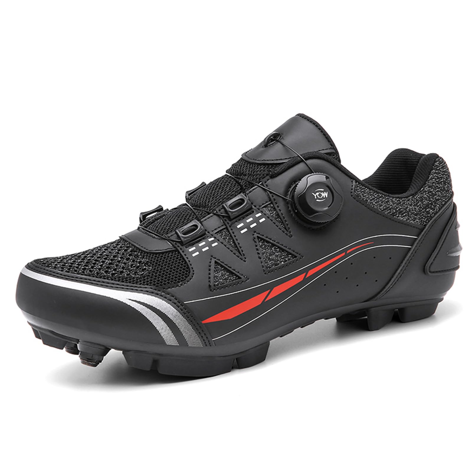 MTB Fahrradschuh Herren Damen Mountainbike Schuhe kompatibel mit SPD 2 Schrauben mit Cleats atmungsaktiv widerstandsfähig Radschuhe Schuh