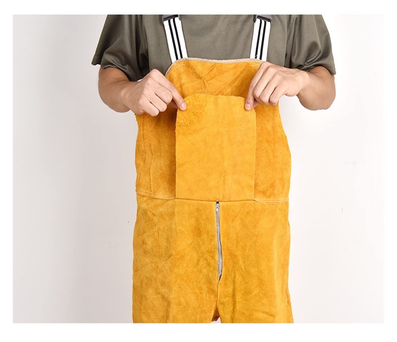 Soldadura de babero for la ropa protección resistente al desgaste los hombres(Model A,XX-Large)