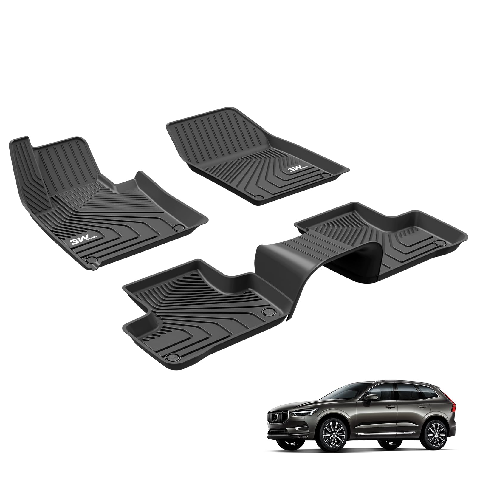 3W Fussmatten für Volvo XC60 2018-2025 2026