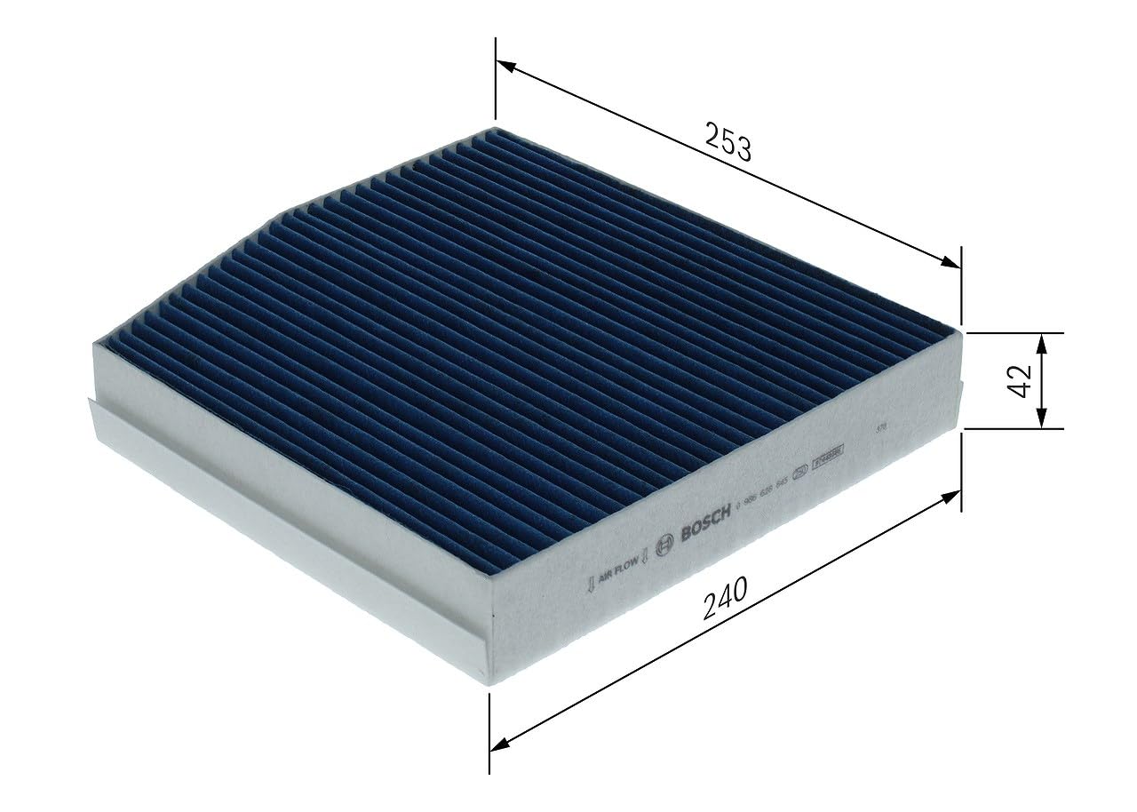 Bosch A8645 - Filtro abitacolo FILTER+pro efficace contro batteri, gas nocivi, virus, muffe, particelle di polvere e allergeni