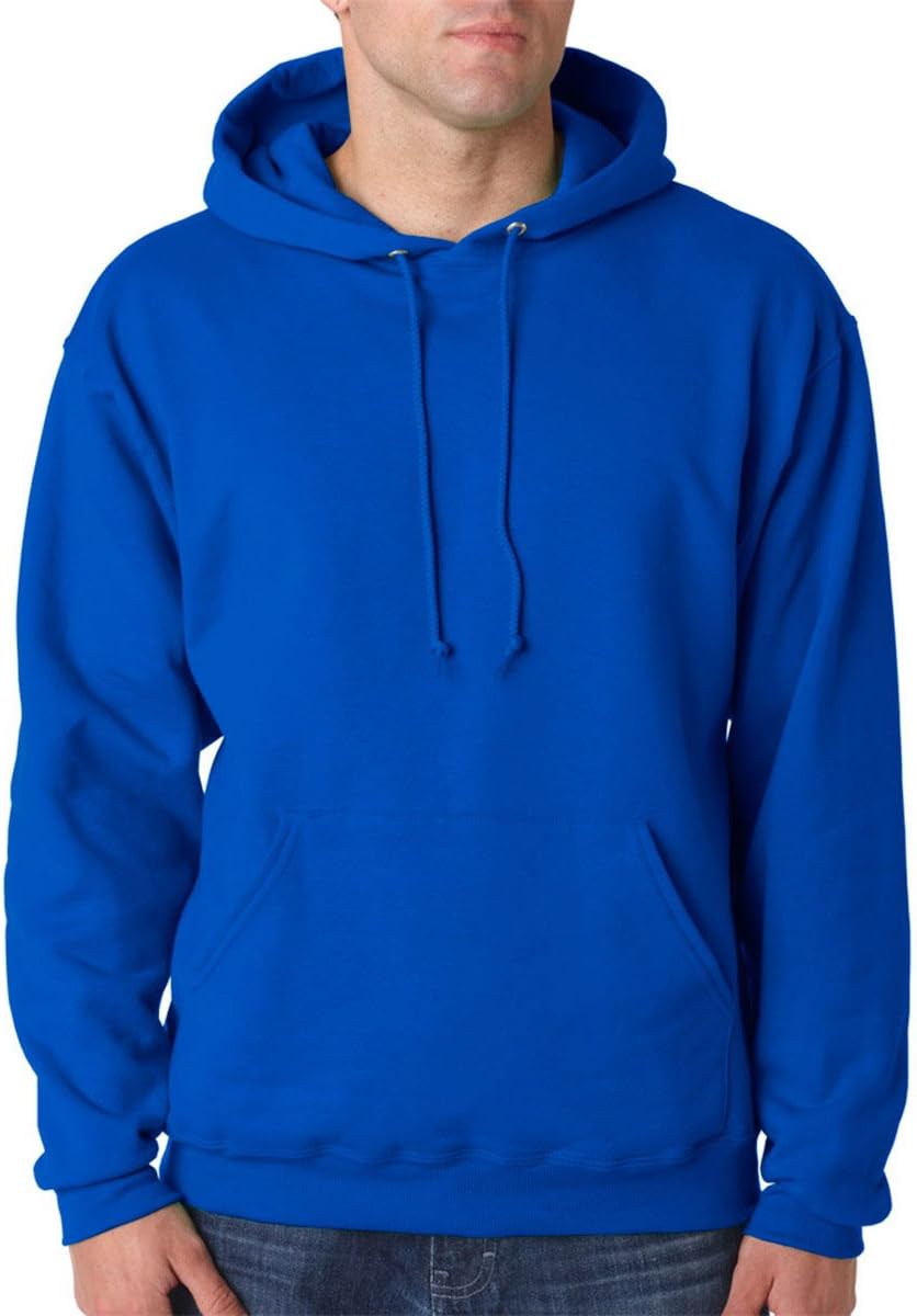 8 oz. NuBlend 50/50 Pullover Hood, Royal - Medium