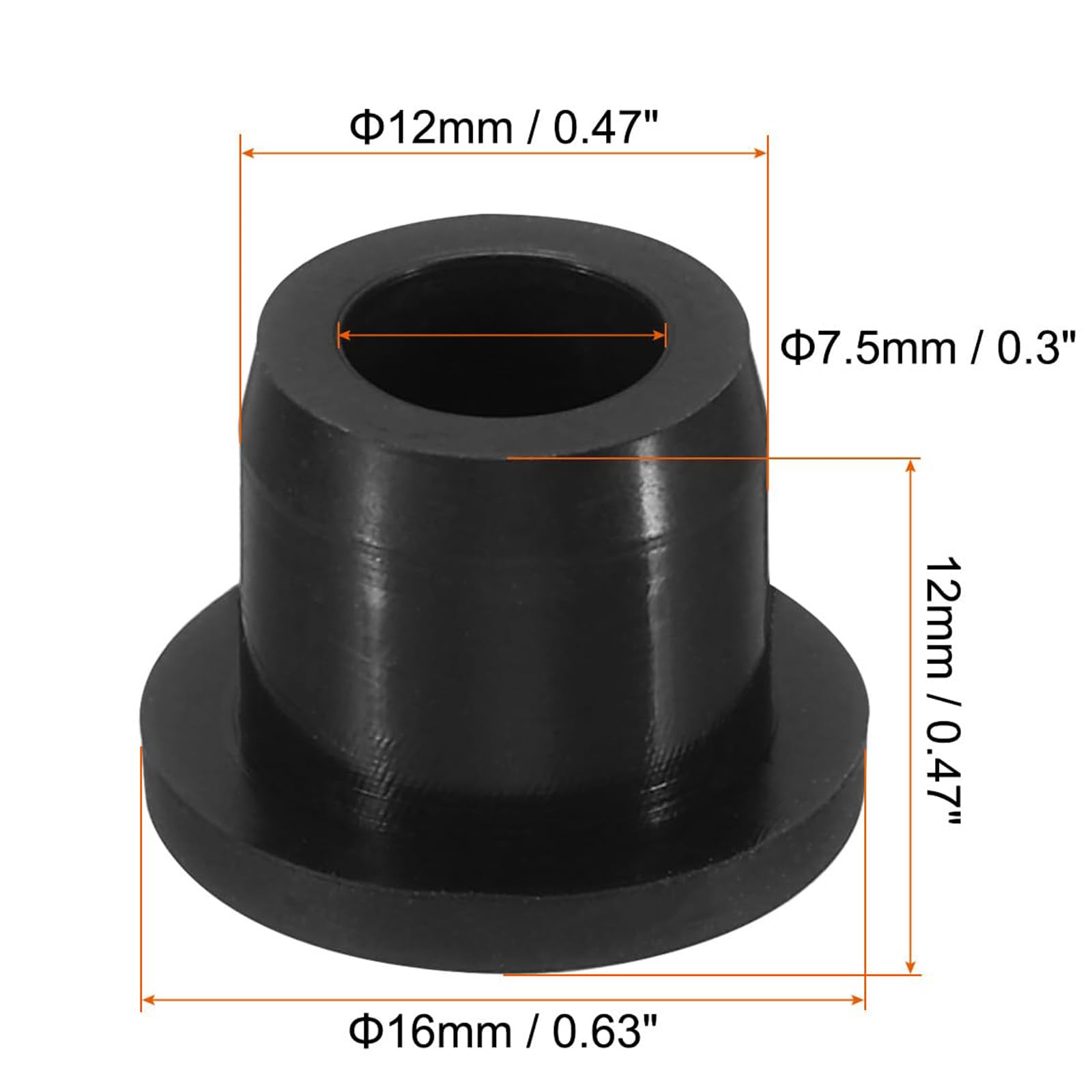 TA-VIGOR 12Pcs Silicone Hole Plugs, 12mm Diameter Hole Stoppers - Image 2