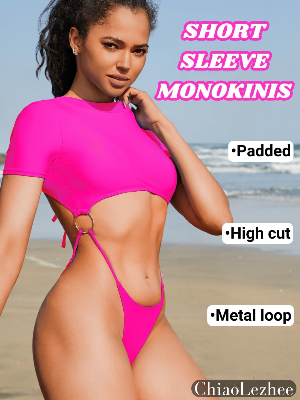 Sexy One Piece Swimsuit, Cutout High Leg Backless, Size Runs Small - Image 2