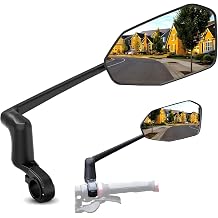 Xnito Handlebar Bike Mirror 1-Pcs, Large HD Field Of Vision, Aluminum Alloy Bike Mirror Handlebar Mount, Adjustable and Rotatable, Anti-shake Bicycle Rear View Mirror, Ebike accessories Right
