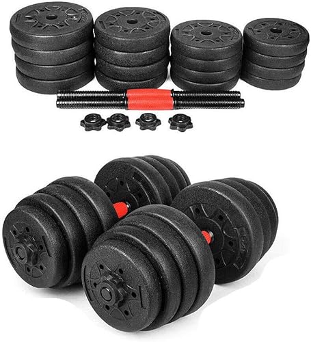 Miniatura 3 de Maxi Juego de mancuernas de peso vacías con tapa ajustable para gimnasio y entrenamiento corporal