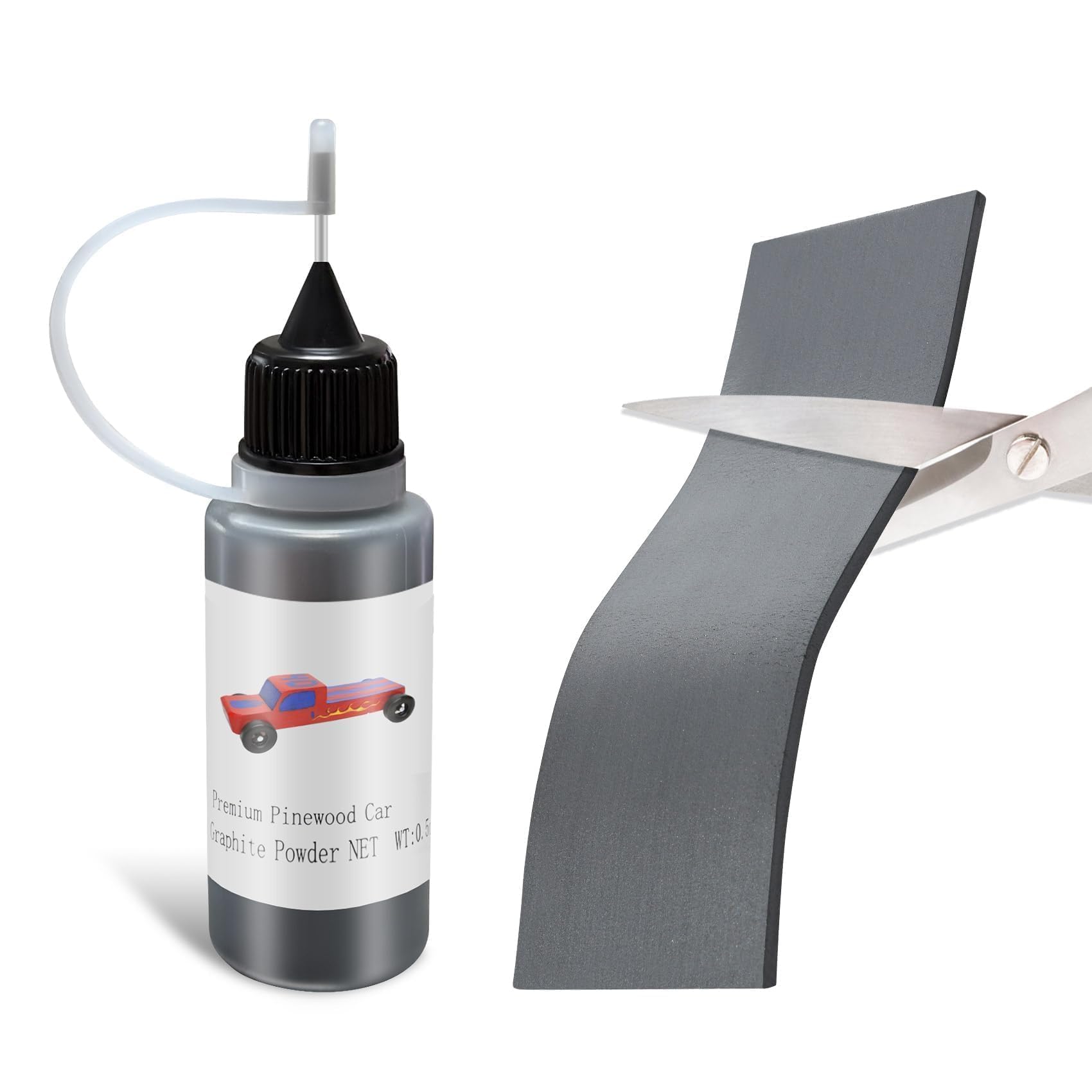 Kypikosp Pinewood Weights Kit - 3 5OZ Total -3OZ Derby Weights 0 5OZ Graphite Powder Lubricant for Derby