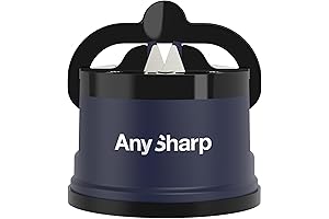 AnySharp Knife Sharpener XBlade: PowerGrip Suction for Hands-Free Safety