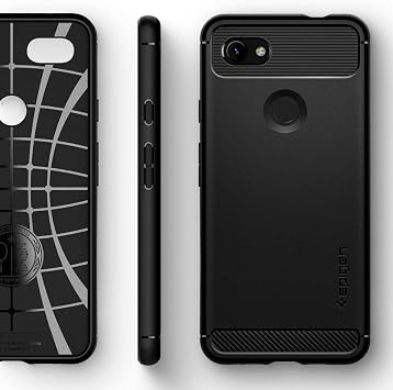 Spigen Google Pixel 3a XL Case Rugged Armor Matte Black - F22CS25957