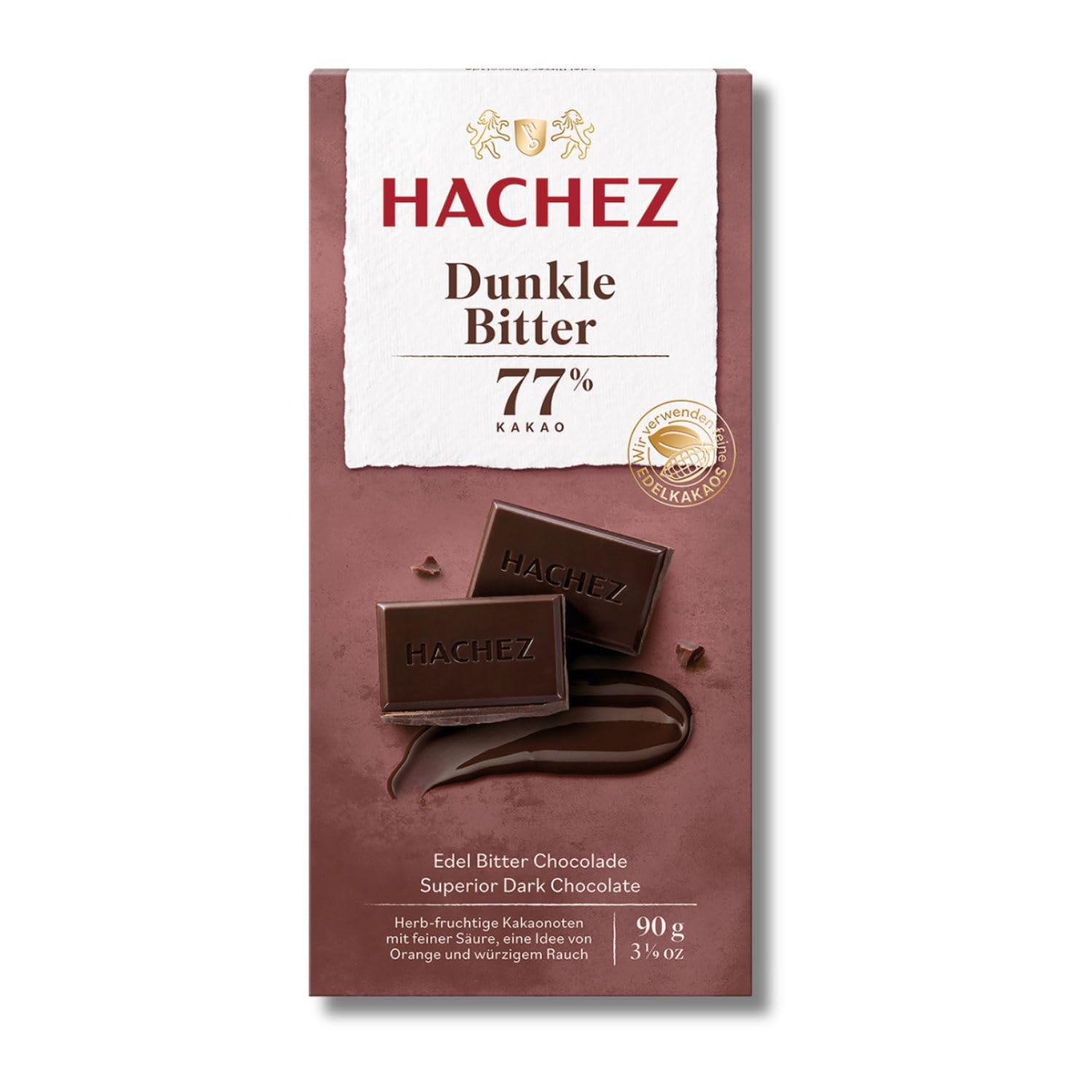 Hachez Tafel Dunkle Bitter 77% (1 x 90 g)