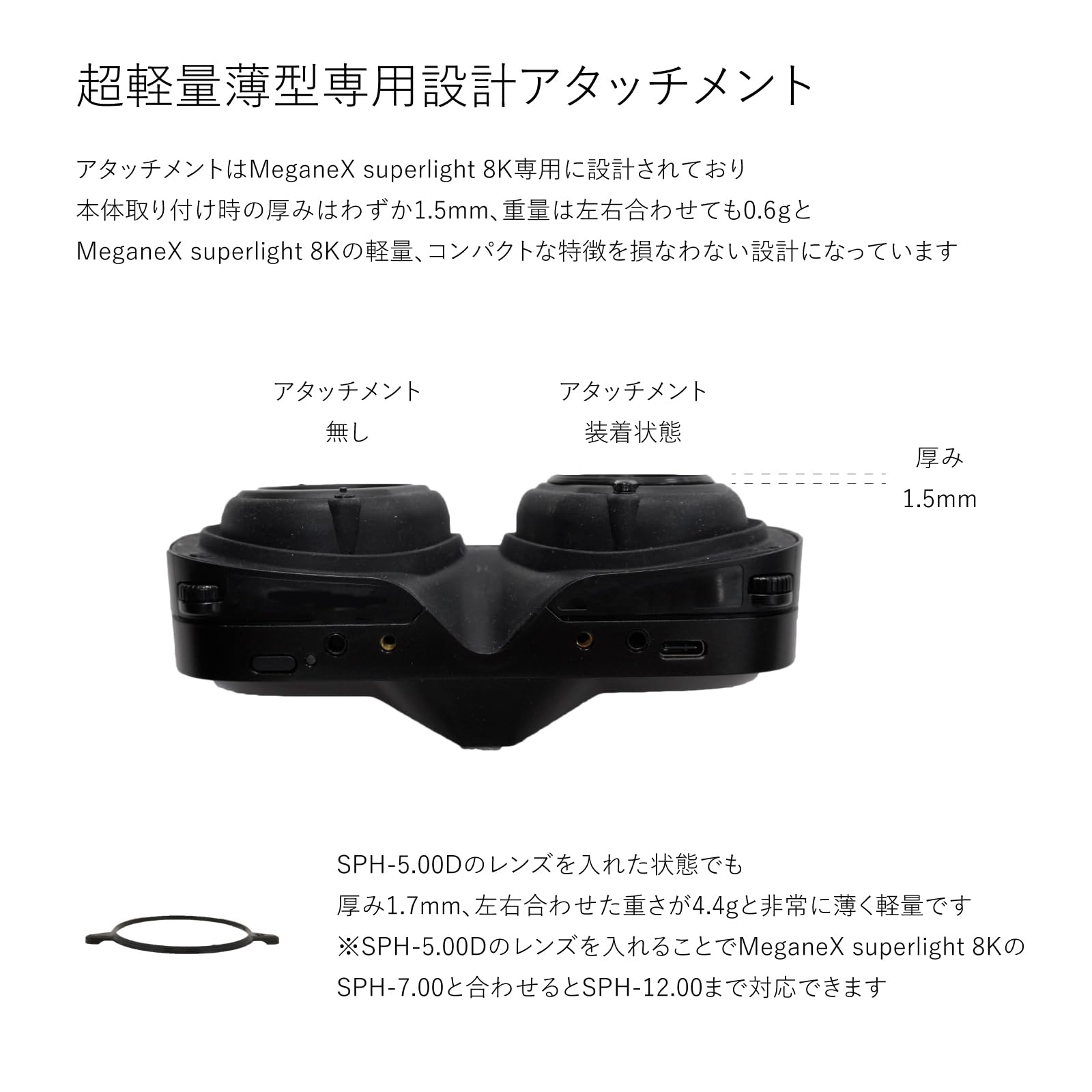 Amazon.co.jp: [Favotem] MeganeX superlight 8K 専用保護レンズ 度