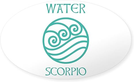 CafePress Water Sign Symbol Astrology Scorpio Sticker Oval Car Bumper Sticker