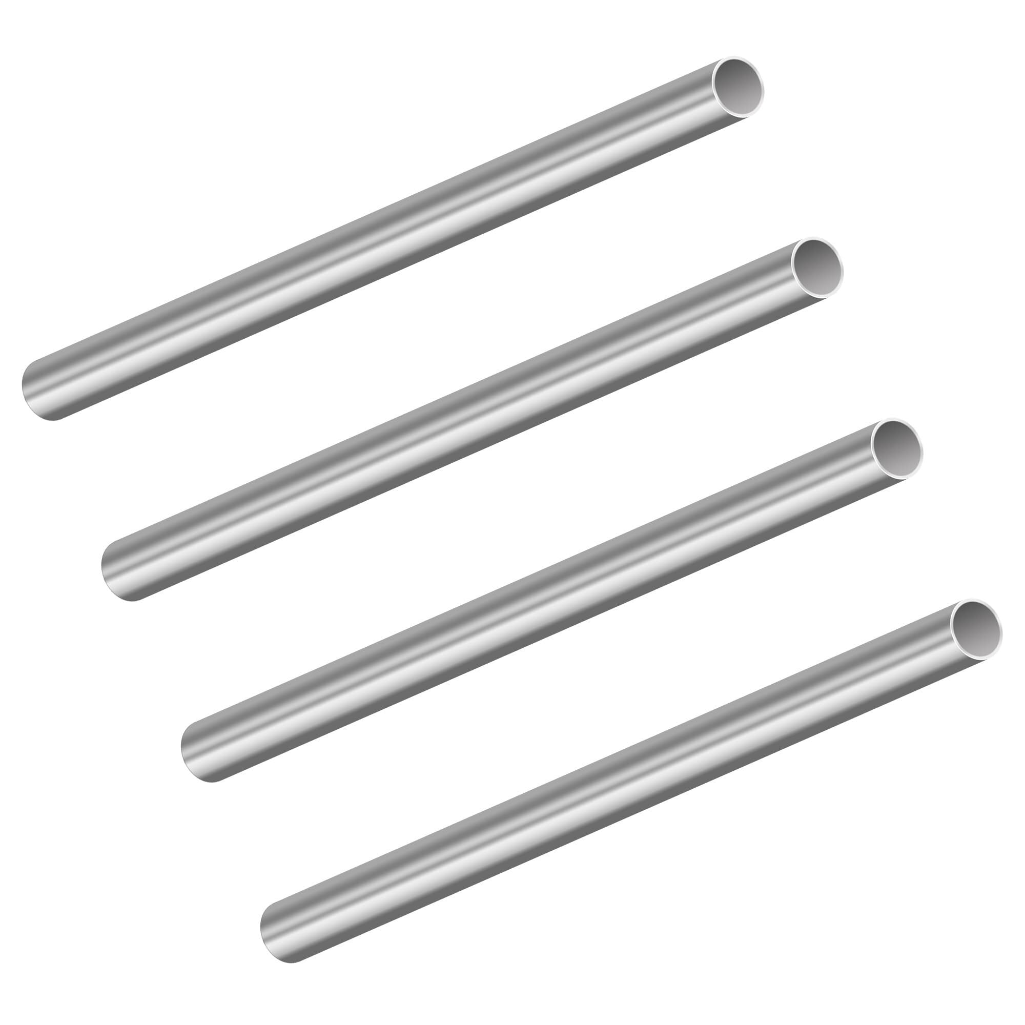 304 Stainless Steel Tube, 304 Stainless Tubes 2-13mm OD x 0.5-1mm Wall 200mm 4 Pack(12mm x 0.5mm x 200mm)