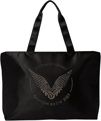 Victorias Secret Rhinestone Fashion Show Tote Bag Color Black/Gold New
