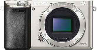 Sony Alpha a6000 Mirrorless Digital Camera 24.3MP SLR Camera with 3.0-Inch LCD - Body Only (Silver)