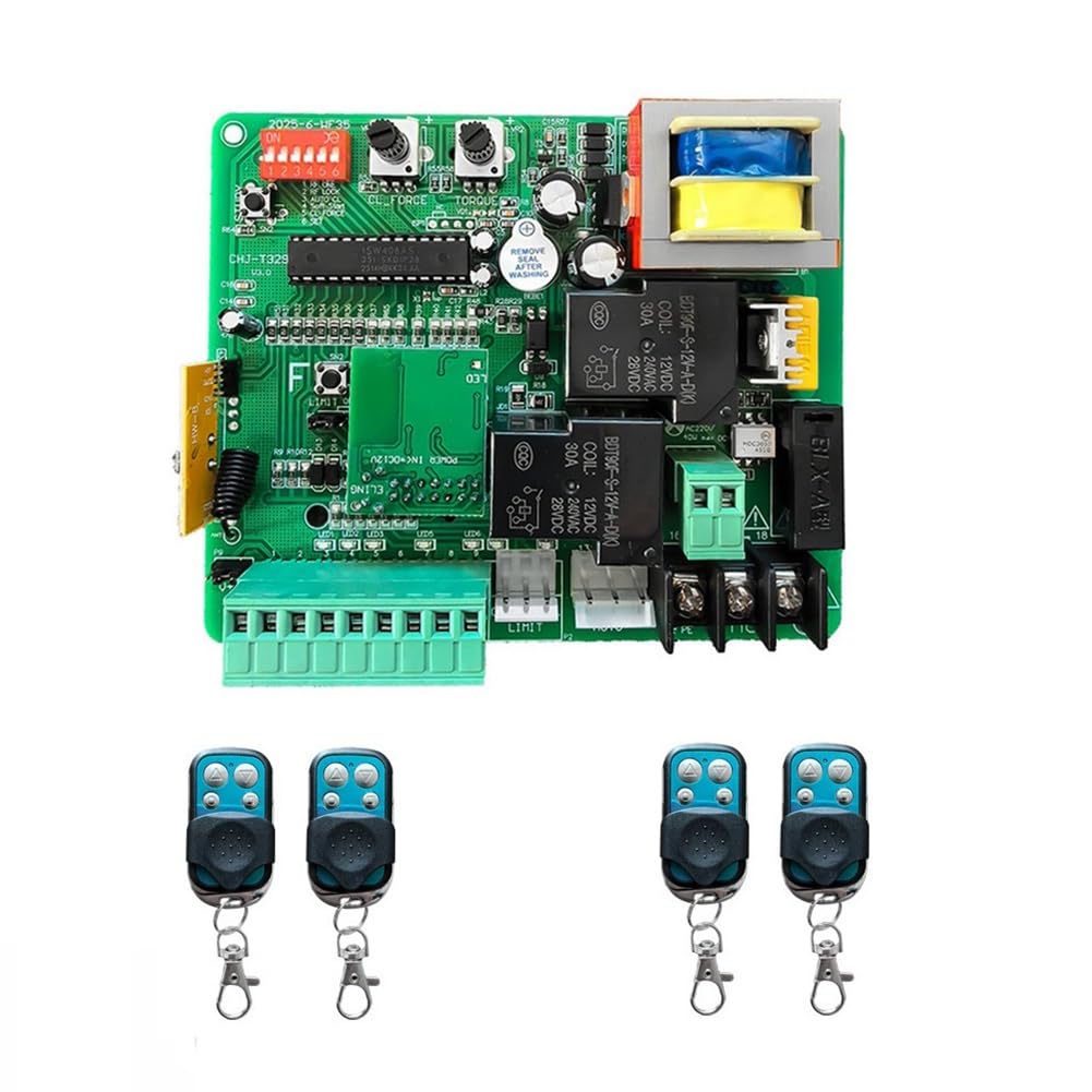 Placa de Control para Abridor de Puerta Corredera de 220V con Control Remoto de 433mhz, Módulo de Puerta Inteligente Tuya, Controlador de Motor de Puerta Eléctrica.