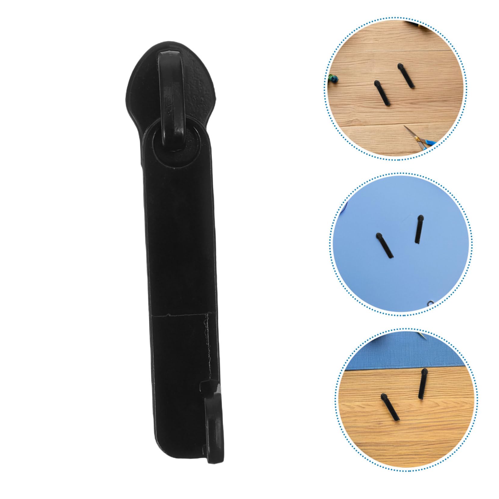 WOONEKY 100 Piezas Tiradores de Cremallera Reemplazo Doble Metal Antiexplosión para Maletas y Mochilas Tirador Bloqueable para Reparación de Equipaje Negro