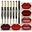 evpct 6Pcs Red Lip Liner and Lipstick Lip Stain Crayon Gift Set for Women Dark Deep Red Nude Long Lasting 24 Hour Matte Color Stay Lipstick with Lip Liner Set labiales mate 24 horas originales