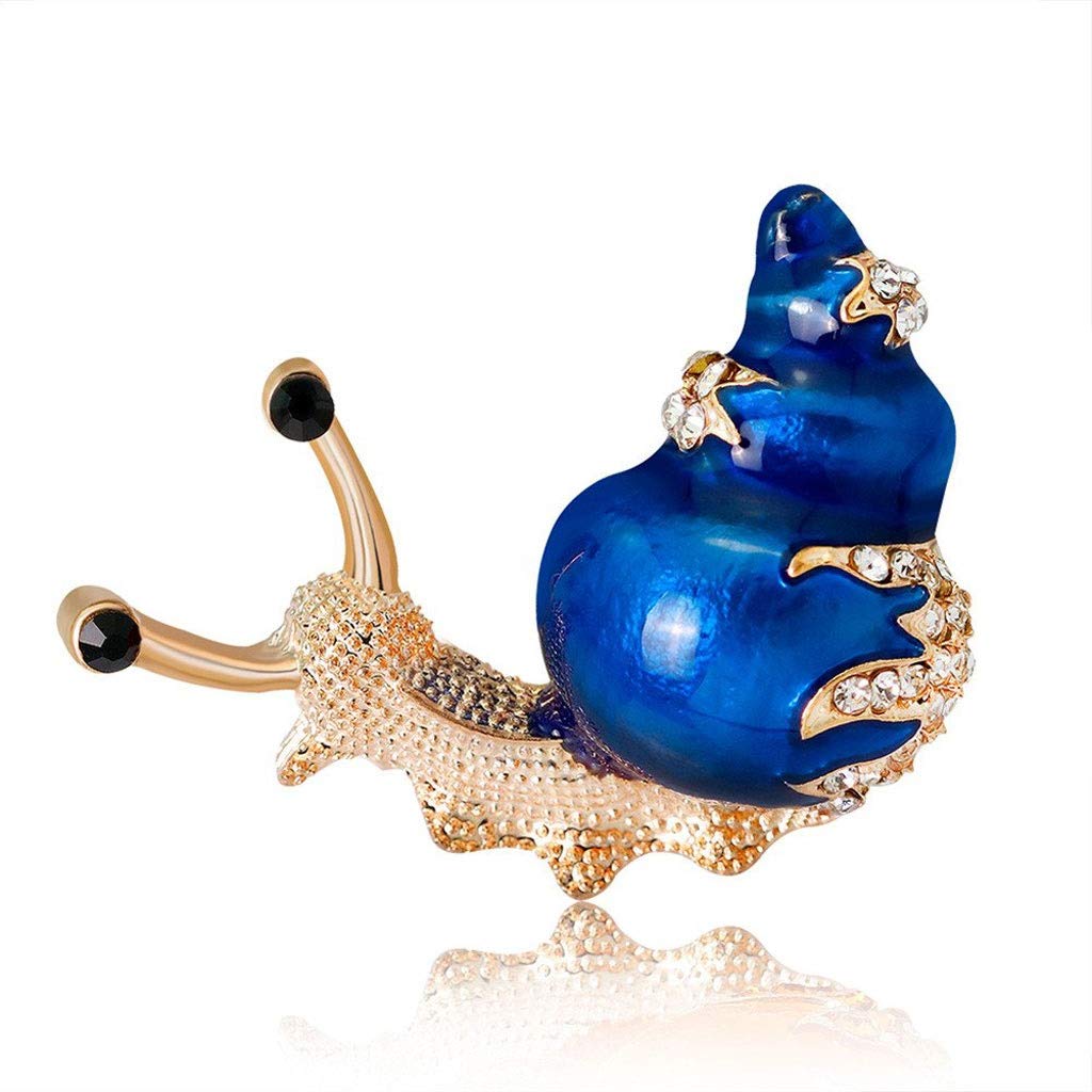 Broche escargot cristal diamant alliage bijoux decorations mode dames - 8