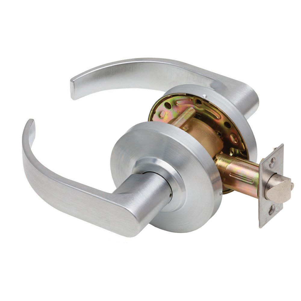 Dexter Commercial Hardware C2000-PASS-C-626 Grade2 Passage Lock with Curved Trim, 630, Satin Stainless Steel, 2 3/4