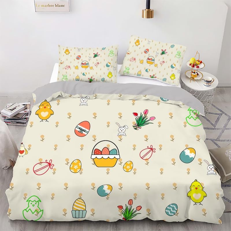 Housse de Couette 220x240 Beige Idéale pour Rénover la Décoration d'une Chambre