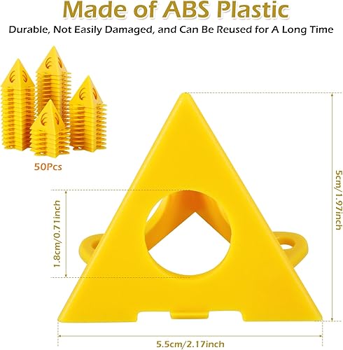 Miniatura 2 de 50 soportes piramidales para pintor, soportes de pintura de mini cono de plástico, juego de soportes triangulares de pintura reutilizables, soportes