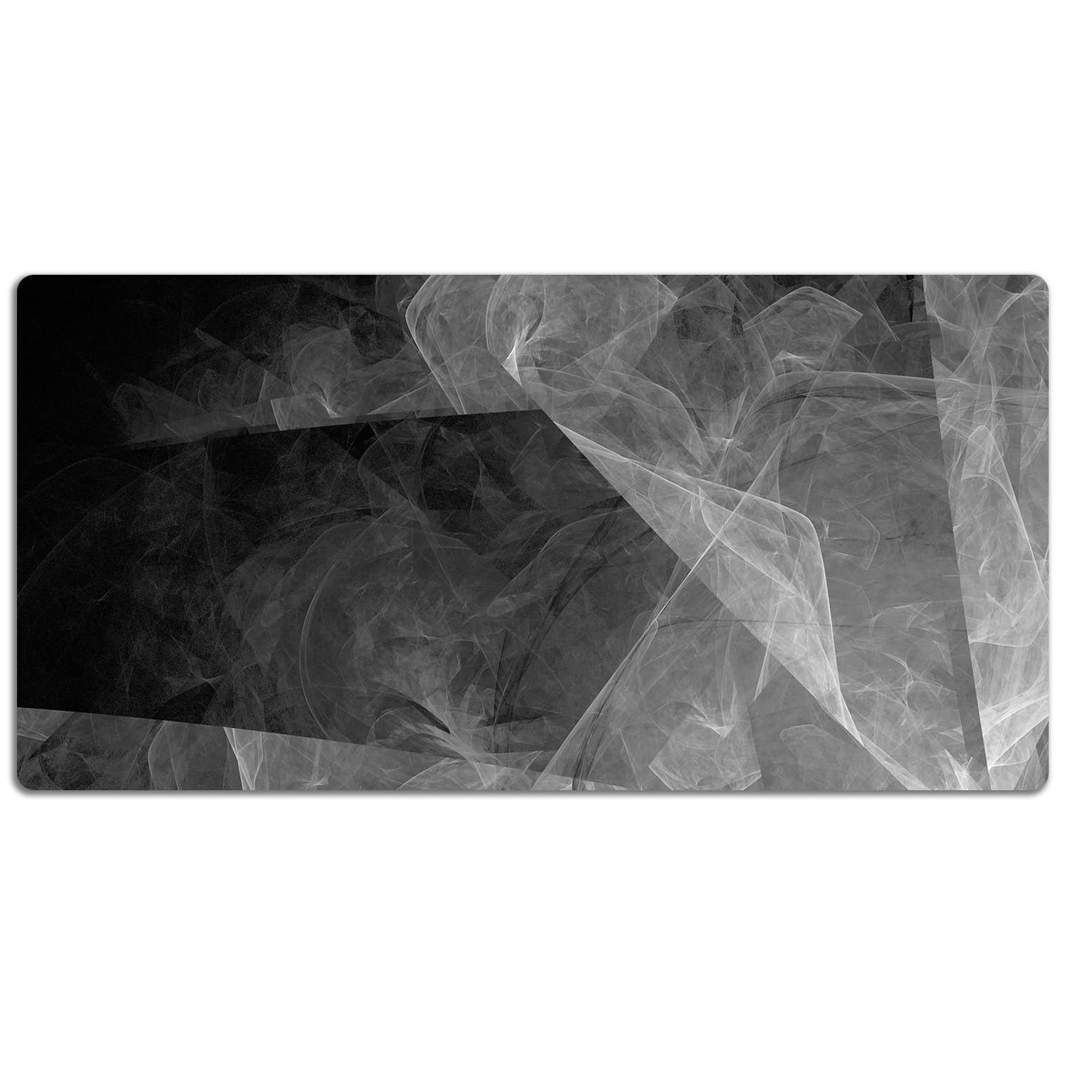 Sottomano da Scrivania 120x60 cm Superficie Protettiva Impermeabile per Ufficio e Casa Antiscivolo Protezione e Decorazione in Vinile PVC Facile da Pulire - Astrazione di grafite