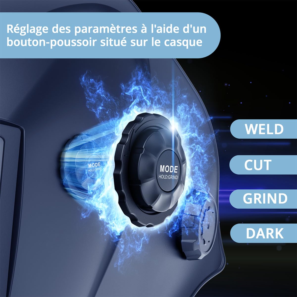 STAHLWERK Casque de soudage Automatique 3-en-1 Booster AIR – Masque de Soudeur avec Adduction d'air assistée, système PAPR, True Colour, obscurcissement Auto. DIN 4-13, Classe Optique 1/1/1/2