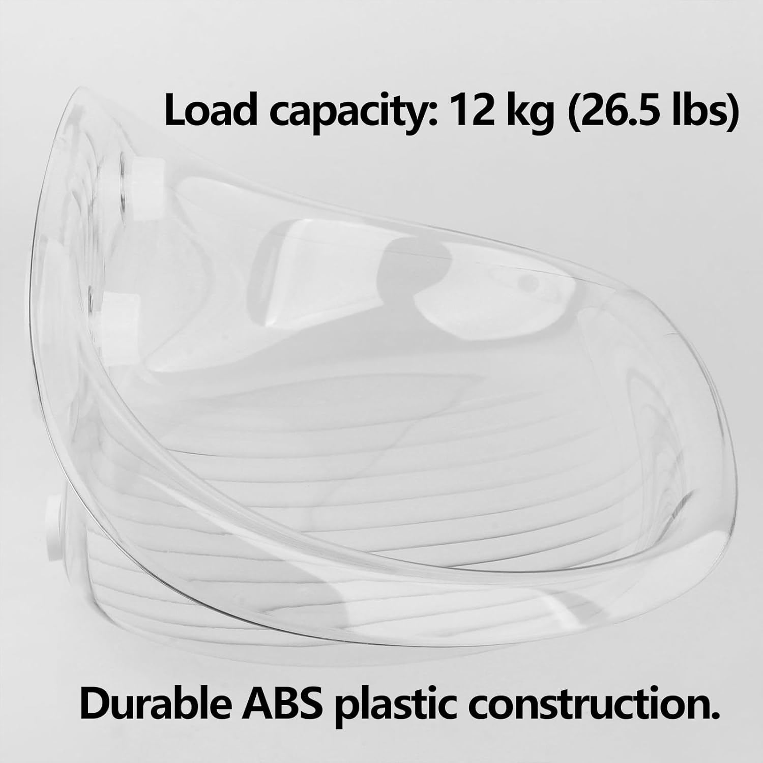 Window Perch Cat Bed - Easy-to-Install, Safe, and Comfortable Hanging Cat Bed for Windows and Smooth Tile Walls (Transparent, M)