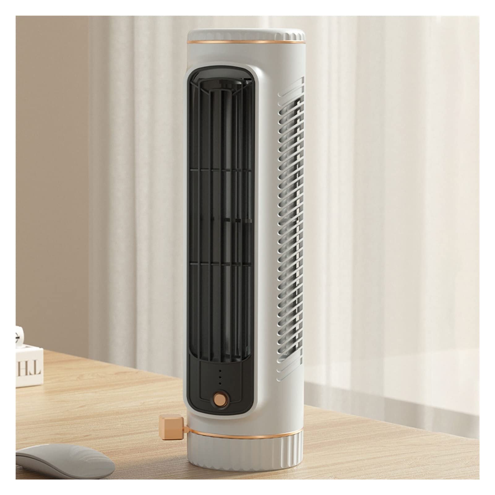 Ventilador de torre sin aspas, Ventilador de torre sin aspas, circulador de aire de escritorio, verde/blanco